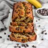 Diabetes friendly banana bread featured.